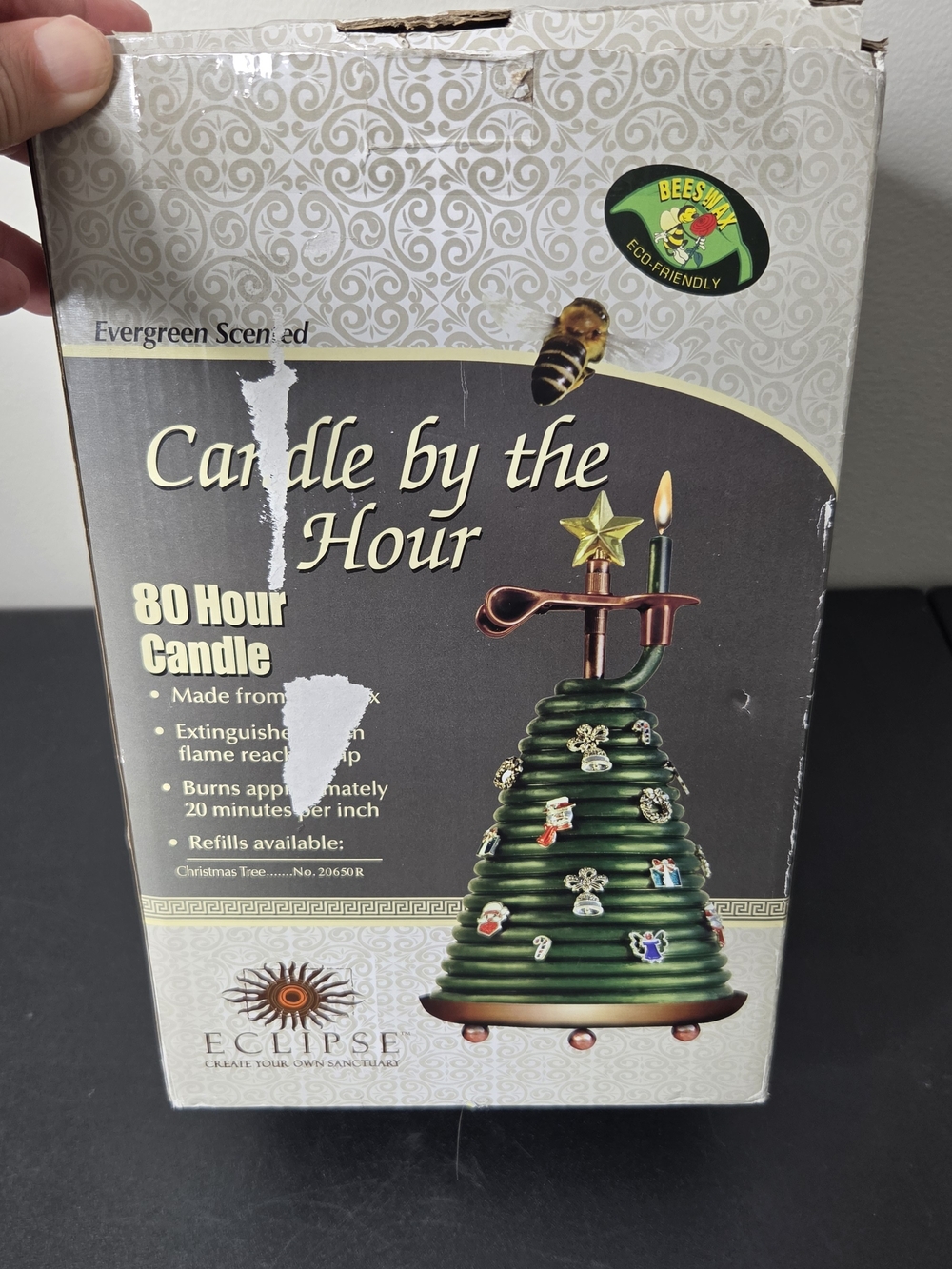 Eclipse Candle By The Hour 80-Hour Christmas Tree Wax Candle